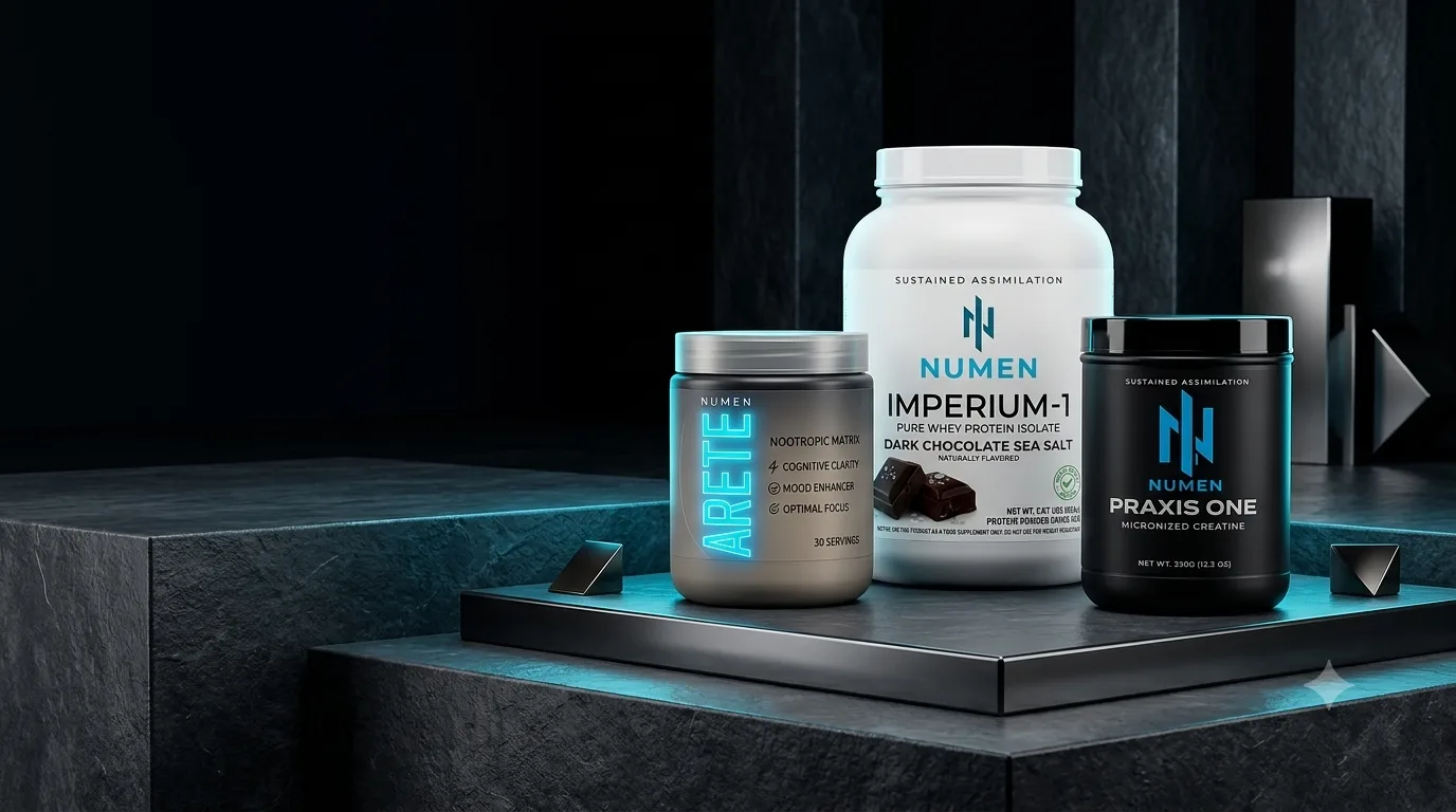 The Foundation Stack: ARETÉ, IMPERIUM-1, and PRAXIS ONE on a stone pedestal